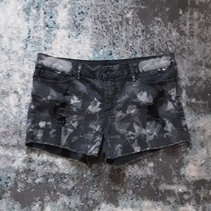 LOVEsick Distressed Acid Washed Jean Shorts